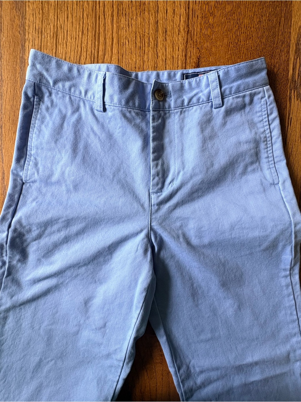 Vineyard Vines Light Blue flat-front Pants- boys size 12- with Whale Logo - Picture 6 of 16
